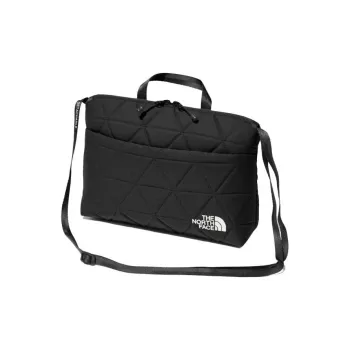 THE NORTH FACE 80D Polyester Geotextile Embossed Shoulder Bag, Crossbody Bag Mini Unisex Black