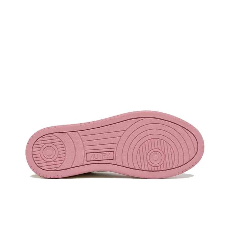 AUTRY Medalist Frayed-trim Leather Sneakers-4