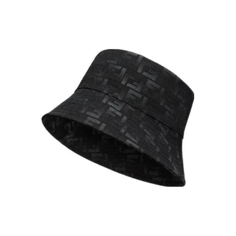 FENDI Polyamide Polyester Cotton Bucket Hats Men's Black-0