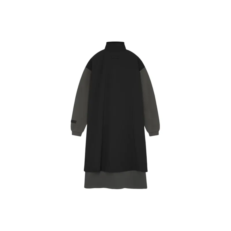 Fear Of God Essentials Women's Nylon Fleece Mockneck Sweater Dress Ink/Jet Black-1