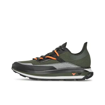 EMPORIO ARMANI Low Top Casual Shoes Men's Black Green