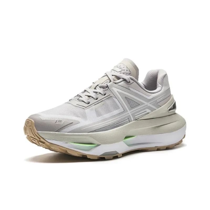 Anta Champion Series Swift Durable Breathable Low Top Running Shoes Women's White Gray-1
