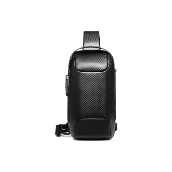 MingLu Oxford Crossbody Bags Sling Bags Unisex Black Gold
