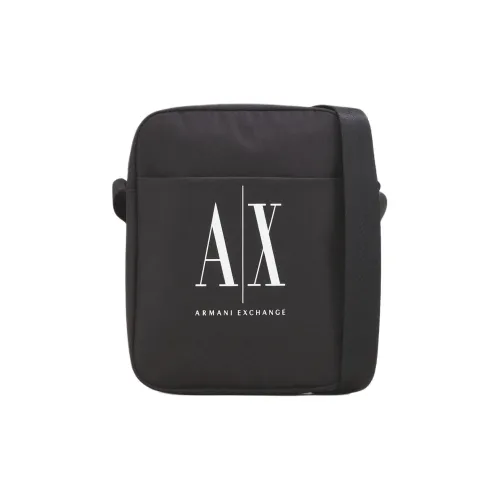 ARMANI EXCHANGEAE Icon Polyester Shoulder Bag, Crossbody Bag Men's Black