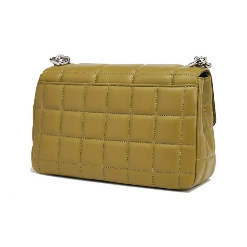MICHAEL KORS Soho Leather Shoulder Bag Crossbody Bag Large Size Women's Light Olive Green-2