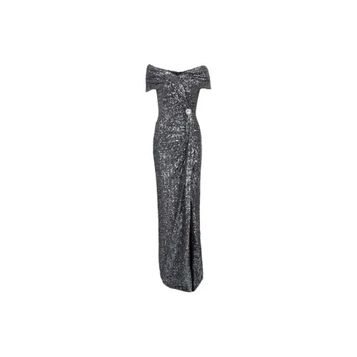 BALMAIN Sleeveless Dresses Women's Silver