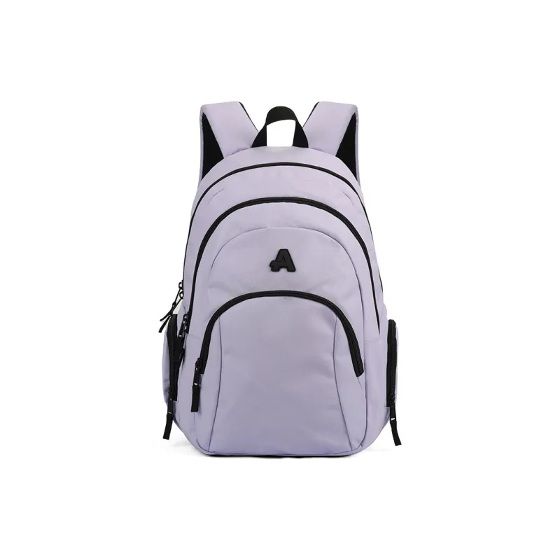 AOKING AK Polyester Backpack Medium Size Unisex Black/Purple/Light Green/Brown-2