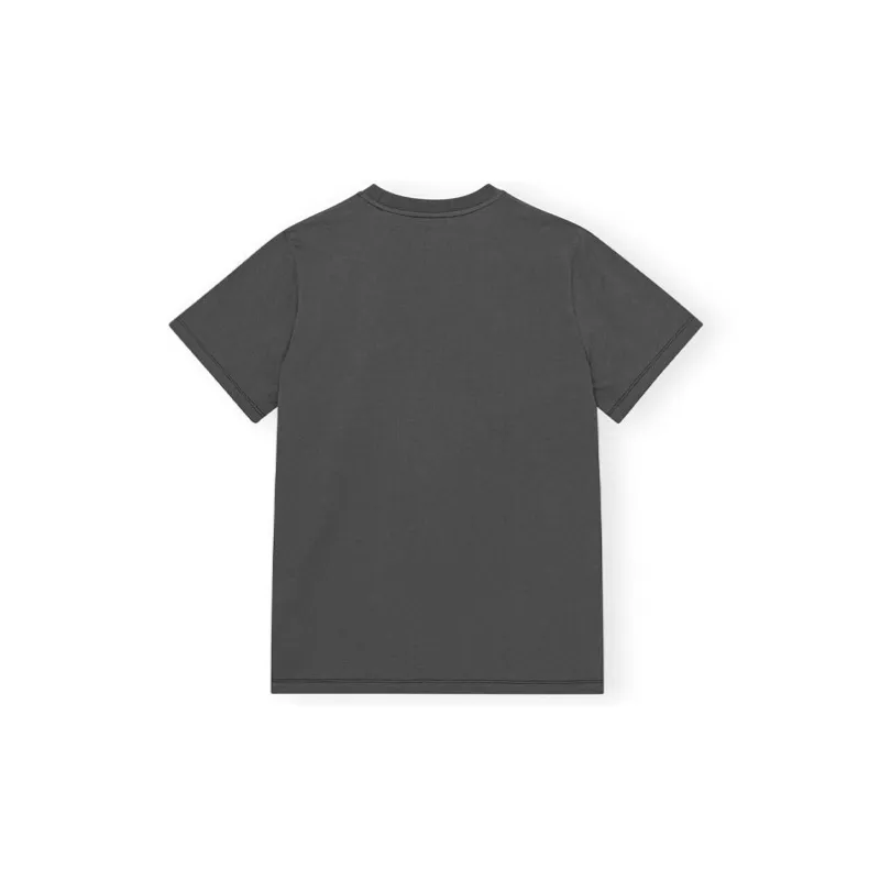 GANNI Relaxed Heart T-Shirt T-Shirt Women's Volcanic Gray-1