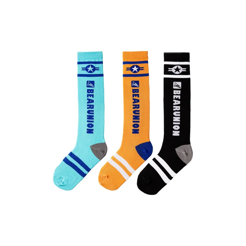 BEAR UNION Knee High Socks Unisex Combo Set-42