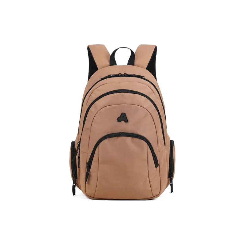 AOKING AK Polyester Backpack Medium Size Unisex Black/Purple/Light Green/Brown-4