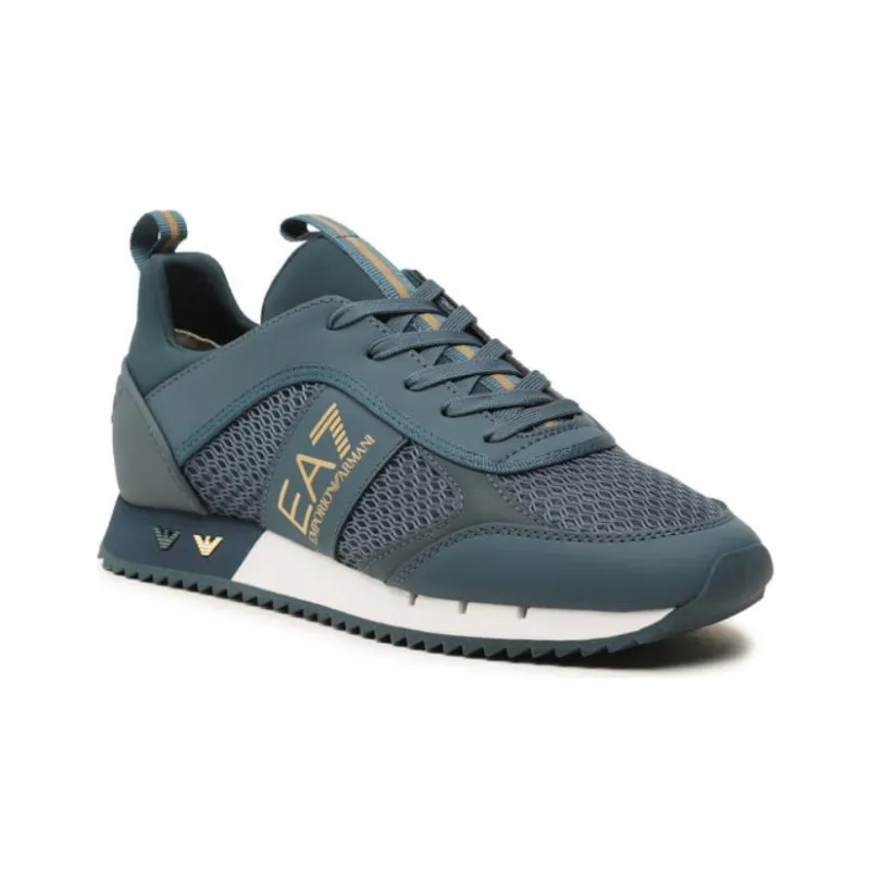 EMPORIO ARMANI EA7 Breathable Low-Top Casual Shoes Men's Turquoise-1