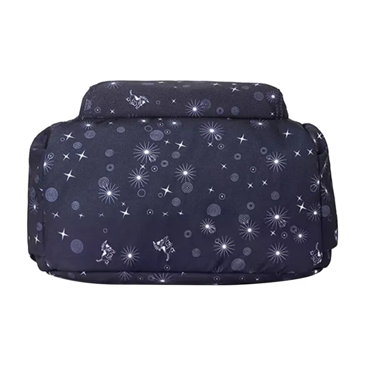 FIDO DIDO Oxford Backpack Small Size Women's Blue-3