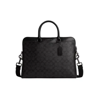 COACH Beckett Leather Shoulder Bag, Crossbody Bag, Handbag Men's Black