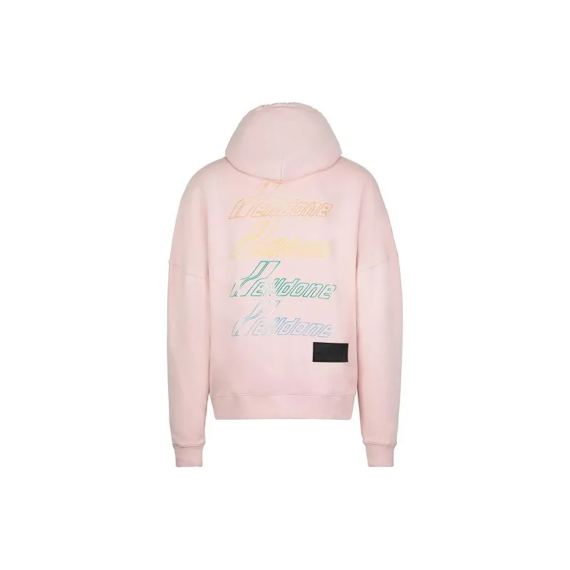 WE11DONE Iridescent Logo Hand Bleached Hoodie-1