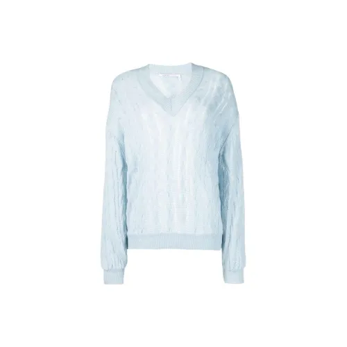 AGNONA Cable-knit V-neck Cashmere Jumper