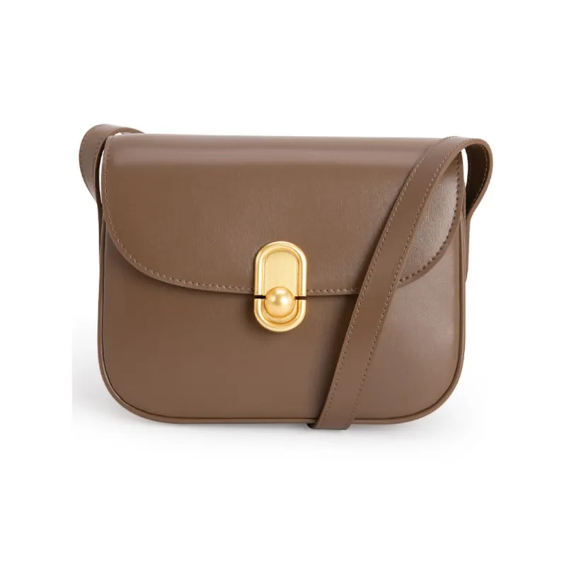 VENOF Cow Leather Women's Crossbody Small Square Bag Small Size Women's Kase Black/Mocha/Rose Red/Li Be Coffee-8
