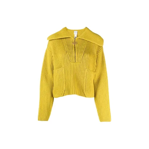 Patou Ribbed-knit Zip-up Jumper