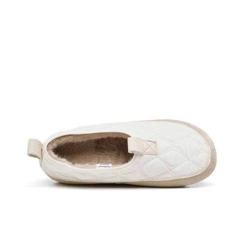 OULISASI Beanie Shoes Women's Beige-2