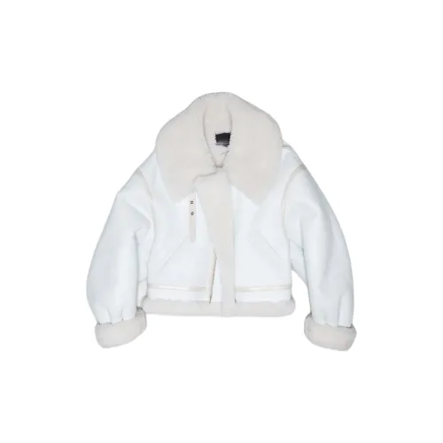 R13 Leather Jackets Women's White