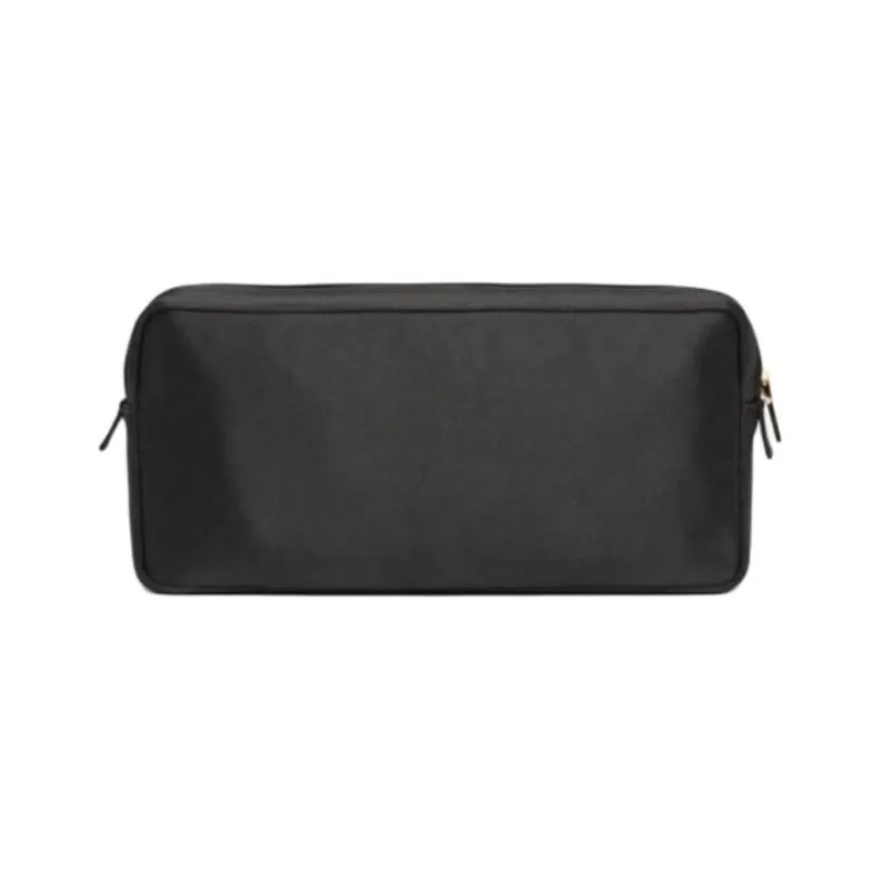 PRADA Silk Makeup Bags Clutches Women's Black-2