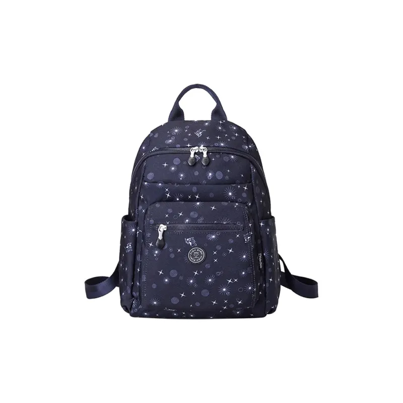 FIDO DIDO Oxford Backpack Small Size Women's Blue-1