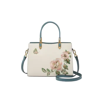 ZOOLER Cow Leather Shoulder Bag, Crossbody Bag, Handbag Tubas Women's Elegant White/Cream White/Imperial Red/Royal Blue