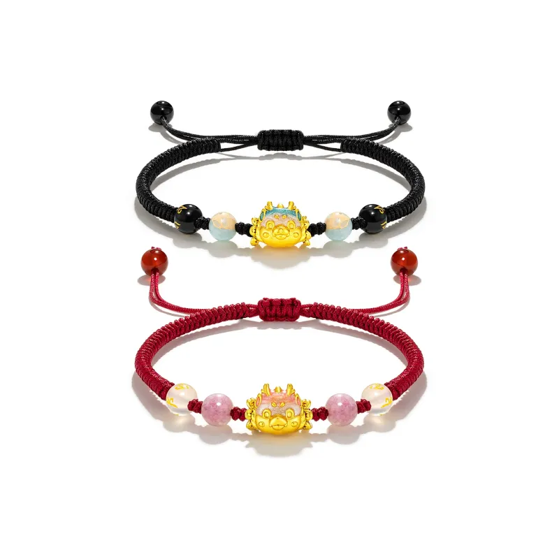 Jodie&Kevin Colored Glaze Jade Bracelets Unisex-2