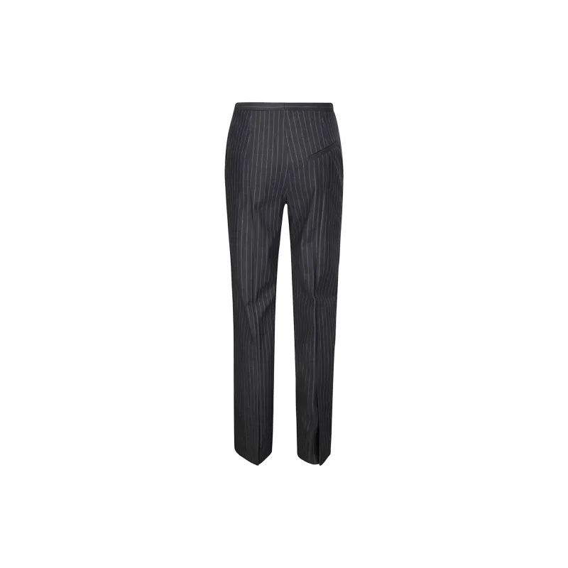 GANNI Striped Straight Trousers-1