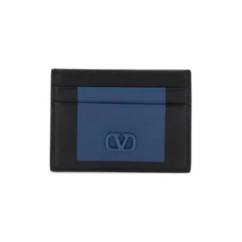Valentino GARAVANI Calfskin Card Holder Men's Multicolor