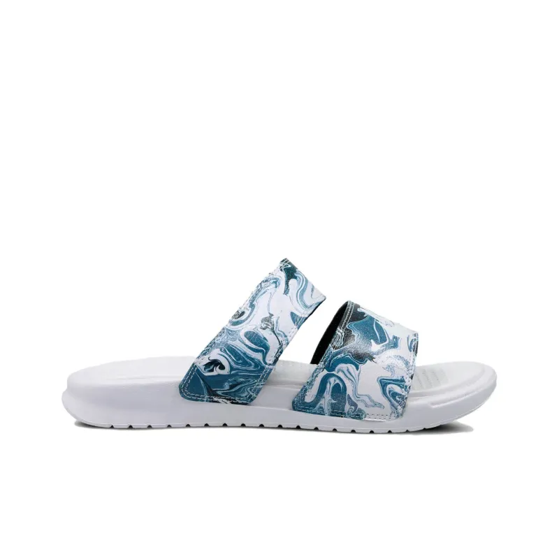 Nike Benassi White Blue Black Women's-1