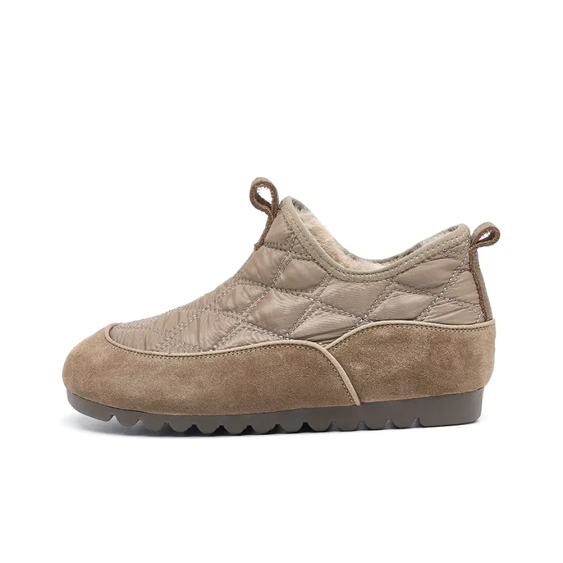 OULISASI Low Top Casual Shoes Women's Brown-0