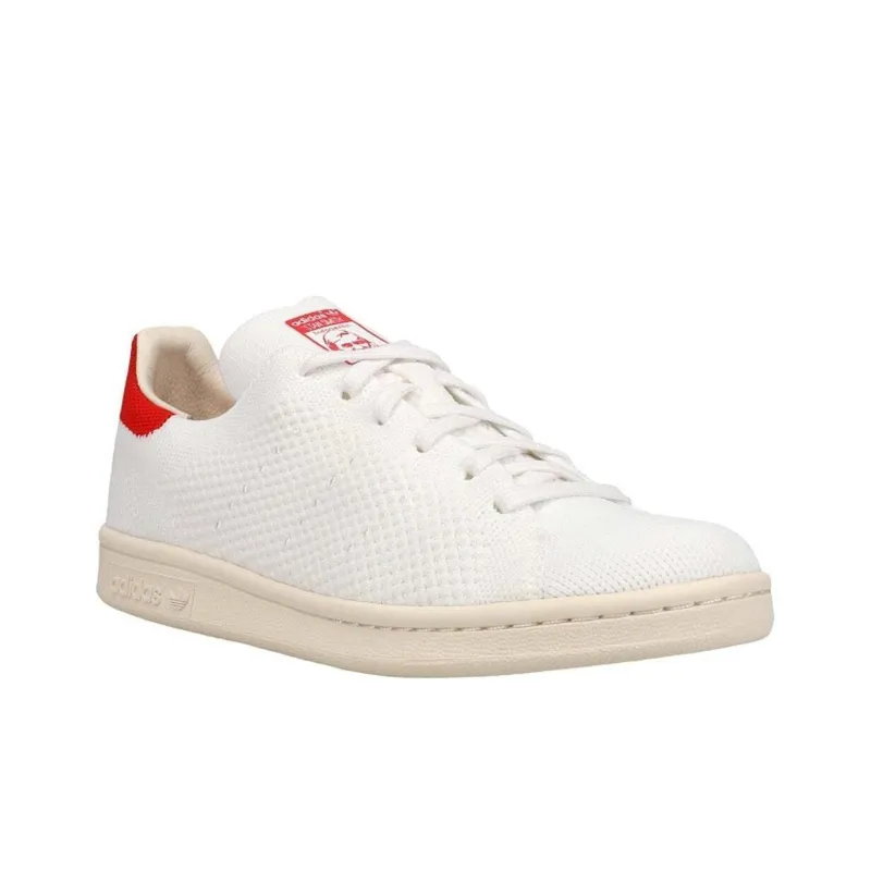 Adidas Stan Smith Primeknit White Red-1