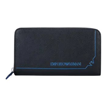 ARMANI EXCHANGE Pu Clutch Coin Purse Wallet Men's Black