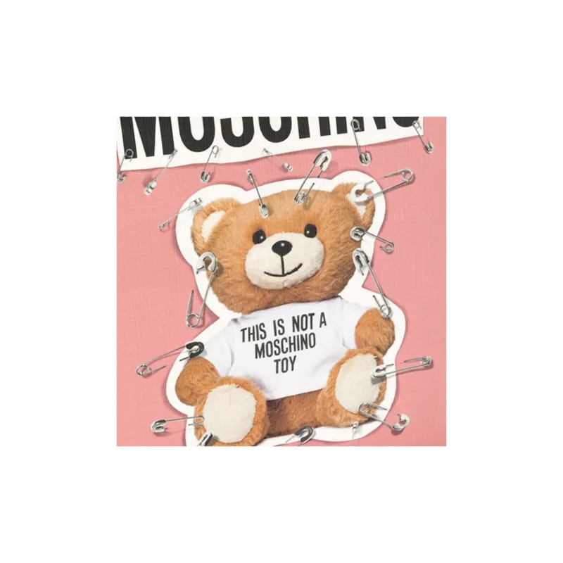 MOSCHINO Polyester Backpack Large Size Unisex Pink-2
