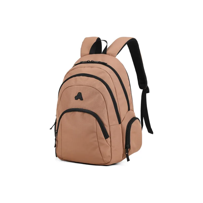 AOKING AK Polyester Backpack Medium Size Unisex Black/Purple/Light Green/Brown-5