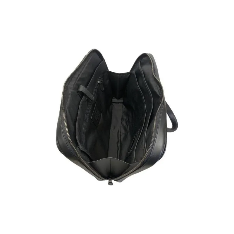 COACH Graham Calfskin Briefcase Shoulder Bag Large Size Men's Black-4