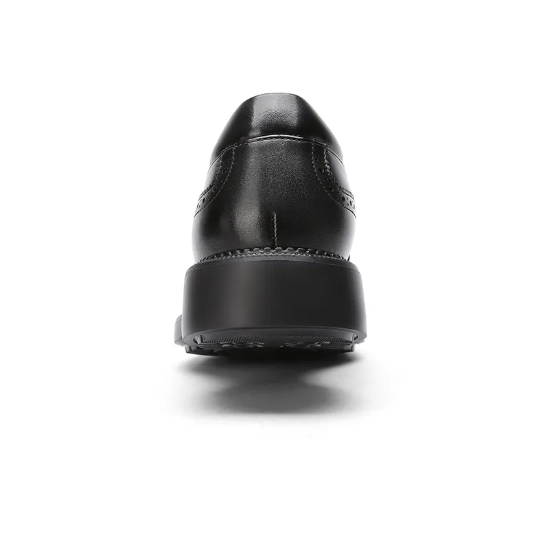 CROWN Dress Shoes Men's One Yard Larger-4