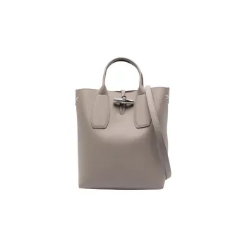LONGCHAMP Roseau Cow Leather Tote Bag Shopping Bag Handbag Shoulder Bag Crossbody Bag Medium Size Women's Streptopelia