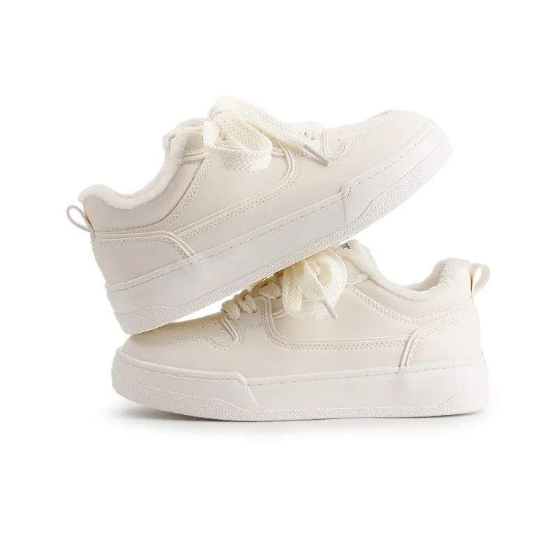 Miss Zhang Low Top Skateboard Shoes Women's Beige-3