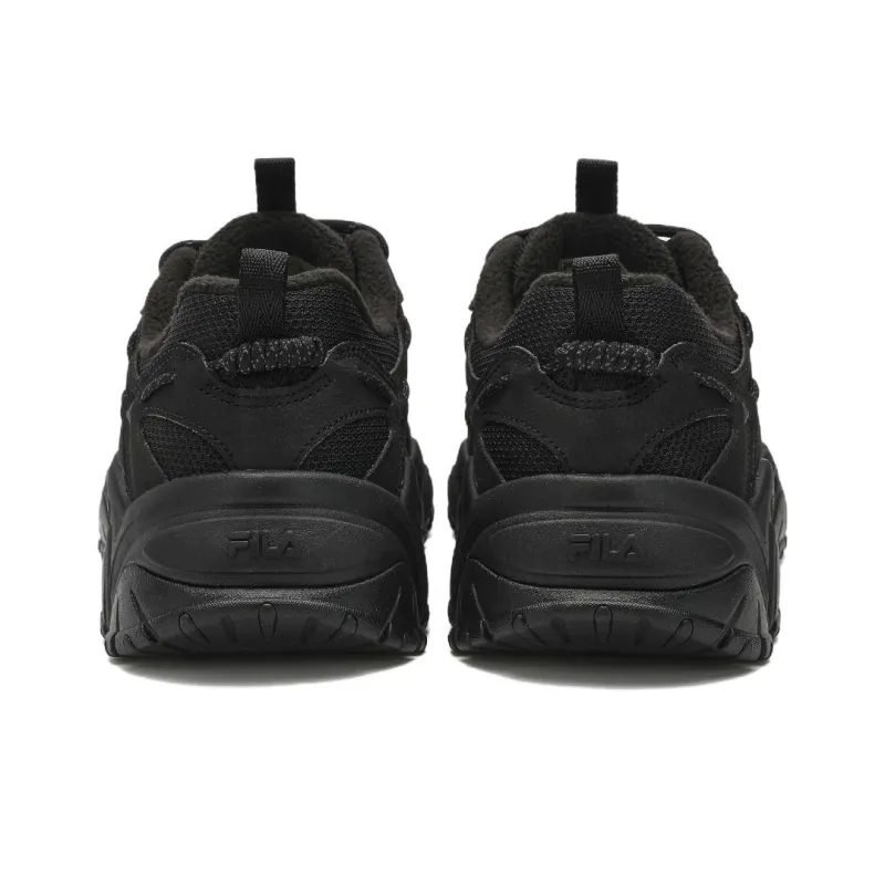 FILA Fluid 4 Cat Paw 4.0 Cushioned Slip Resistant Low Top Chunky Sneakers Men's Black-4