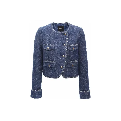 ONLY Cropped Coats Women's J36 810 Washed Denim Blue