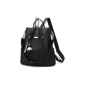 AUGTARLION Oxford Women's Backpack Shoulder Bag Medium Size Women's Black