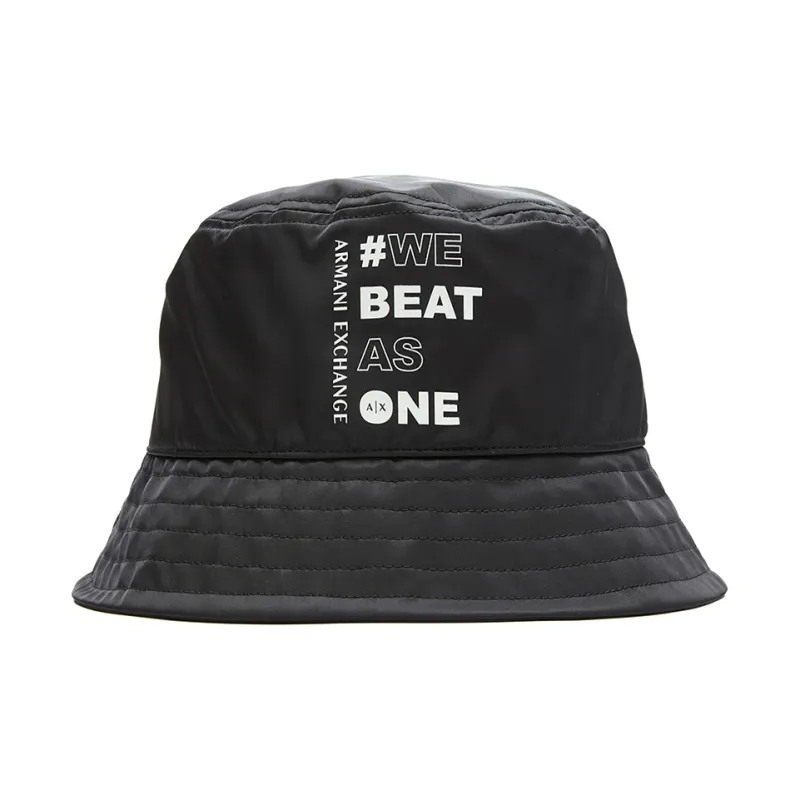 ARMANI EXCHANGEAE Polyester Cotton Bucket Hats Men's Black-0