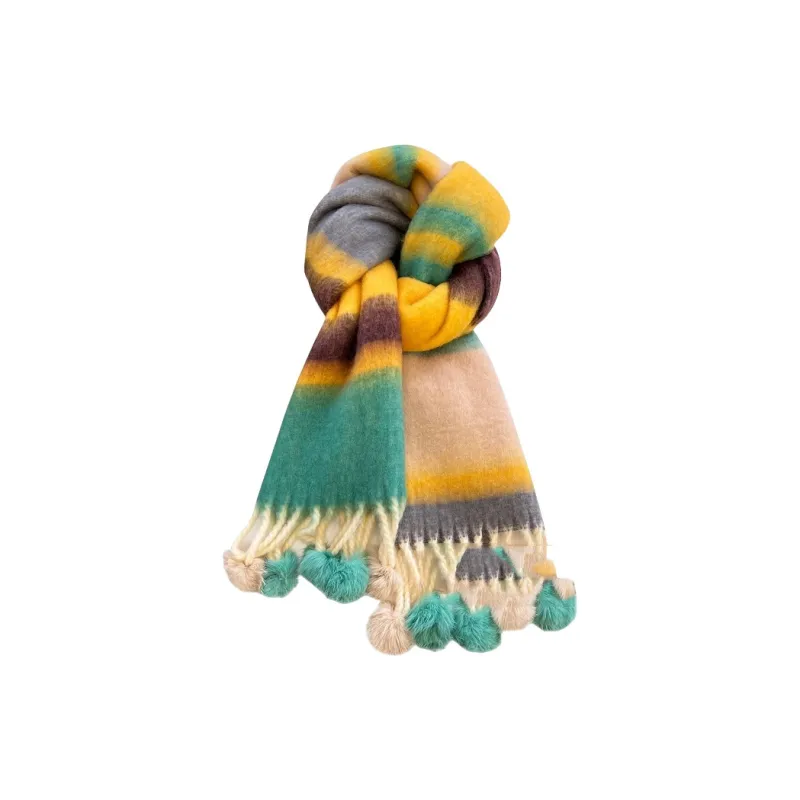 EEEENO Knit Scarves Women's-7