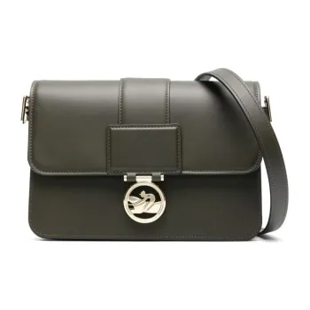 LONGCHAMP Medium Box Trot Leather Crossbody Bag