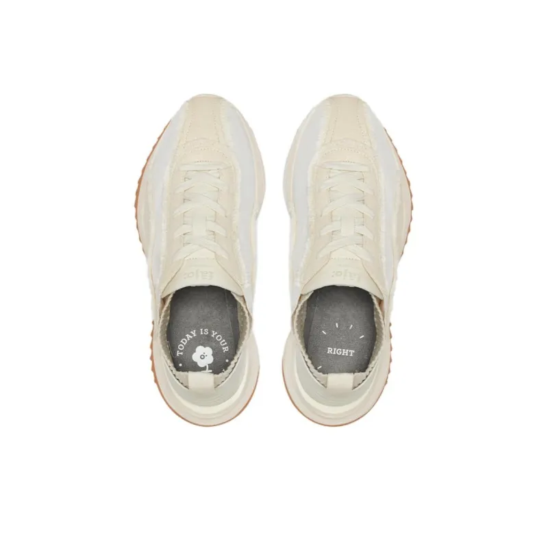 FAJO Denim Velvet Shoes Wear resistant And Lightweight Low Top Trendy Casual Shoes Unisex White-5