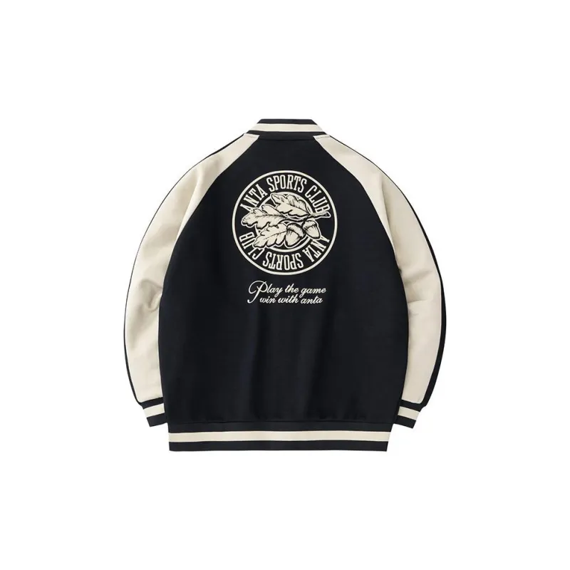 Anta Life Collection Baseball Jacket Coat Men's Basic Black-1