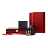 Cow Leather Wallet+Cow Leather Belt with Pin Buckle