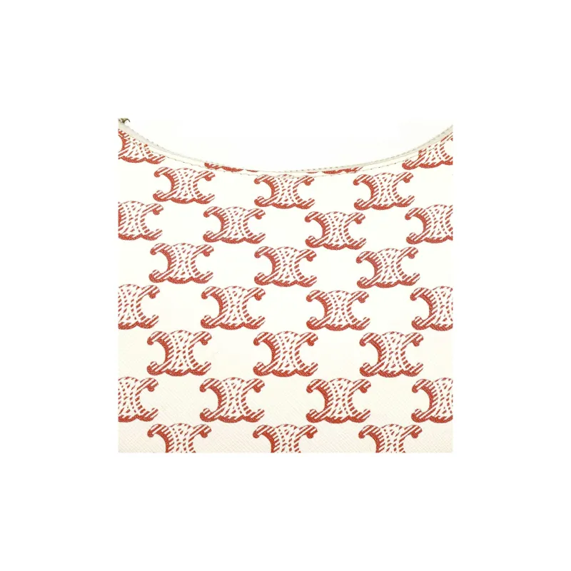 CELINE AVA Leather Shoulder Bag Women's Pink-4