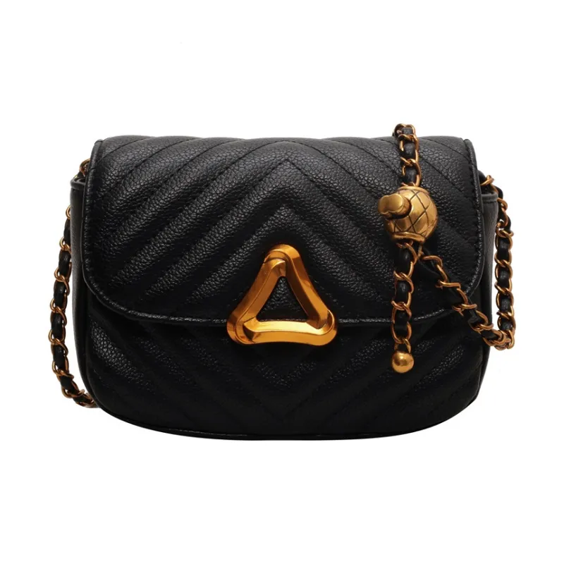 NOMK PU Small Square Bag Shoulder Bag Crossbody Bag Small Size Women's Red/Ecru/Black/Coffee-9